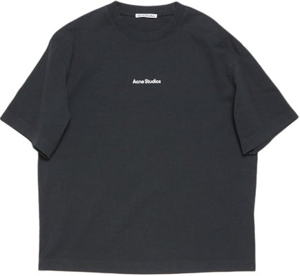 Acne Studios 2024 FW Black Loose Logo Print Short Sleeve T-Shirt. CL0274-900 Order Acne Studios 2024 FW Black Loose Logo Print Short Sleeve T-Shirt. CL0274-900