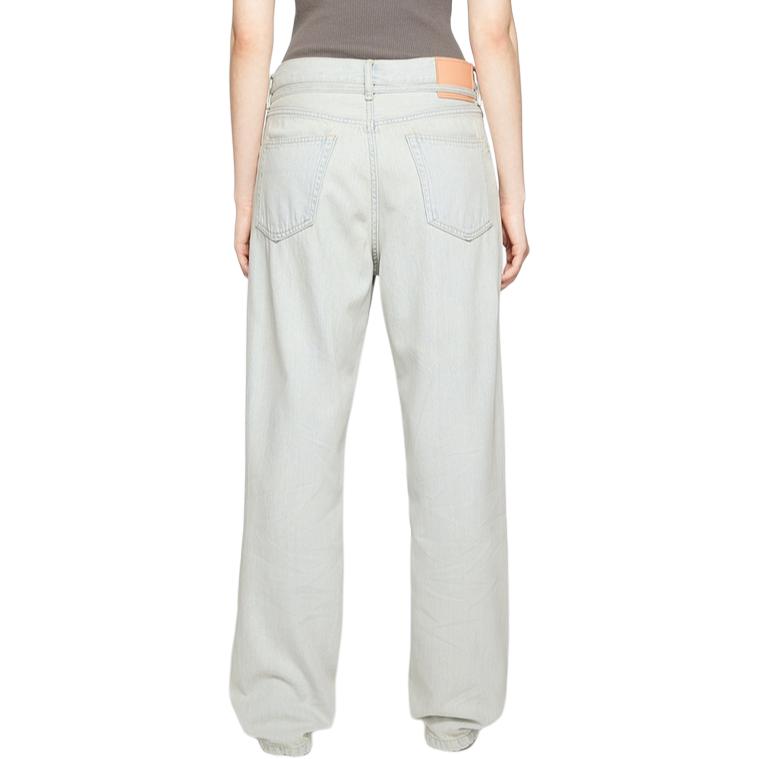 Acne Studios 2024 FW Loose Low Waist Straight Jeans Unisex Light Blue. C00070-228 圖 5