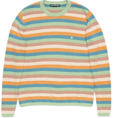 아크네 스튜디오 2024 스트라이프 페이스 로고 니트 스웨터 민트그린 유니섹스 AJ C60094-DQ8 Order 아크네 스튜디오 2024 스트라이프 페이스 로고 니트 스웨터 민트그린 유니섹스 AJ C60094-DQ8