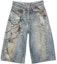 Buy Acne Studios 24FW 3D Print Optical Illusion Loose Fit Denim Shorts Unisex BE0163-AUZ