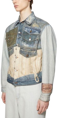 Acne Studios 3D Print Denim Jacket Blue Unisex Long Sleeve Barn Style. B90747-863 Purchase Acne Studios 3D Print Denim Jacket Blue Unisex Long Sleeve Barn Style. B90747-863