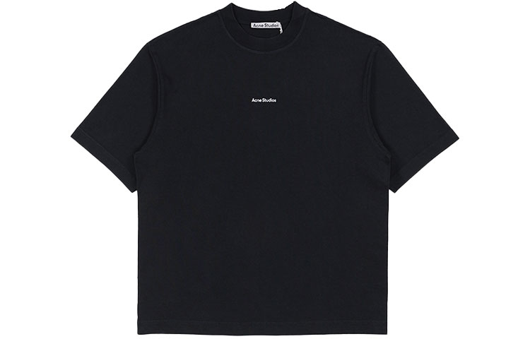 Acne Studios  Black Cotton Short Sleeve Crewneck T-Shirt BL0278-BLA 圖 2
