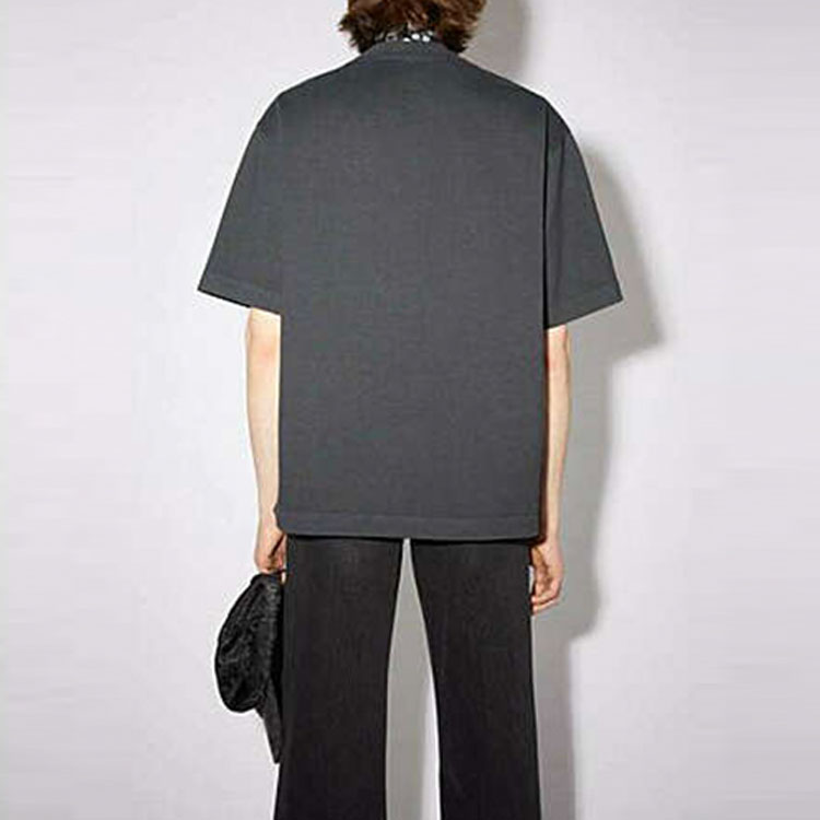 Acne Studios  Black Cotton Short Sleeve Crewneck T-Shirt BL0278-BLA 圖 5