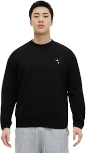 Acne Studios 黑色圆领刺绣标志毛衣. B60298-900 Purchase Acne Studios 黑色圆领刺绣标志毛衣. B60298-900