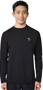 Acne Studios 黑色圆领刺绣标志毛衣. B60298-900 Sizing Acne Studios 黑色圆领刺绣标志毛衣. B60298-900