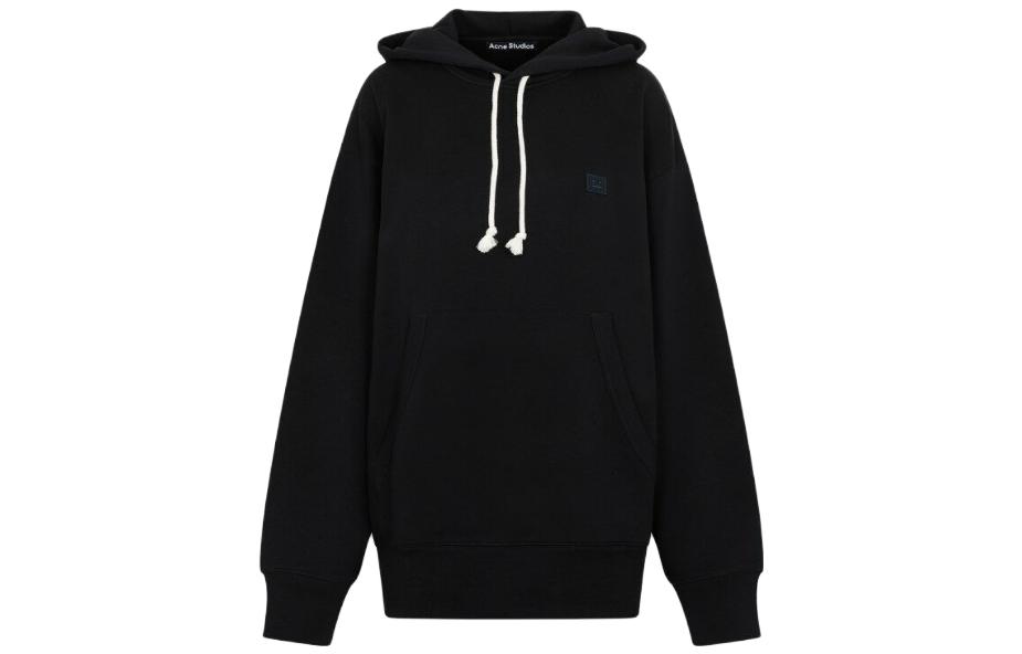 Order Acne Studios 黑色宽松连帽长袖卫衣. CI0132-BLACK