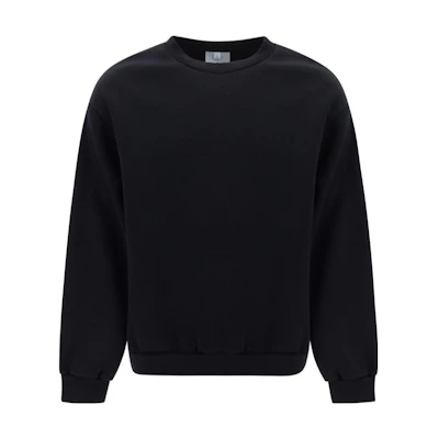 Acne Studios Black Plain Crewneck Pullover Sweatshirt. CI0126-900