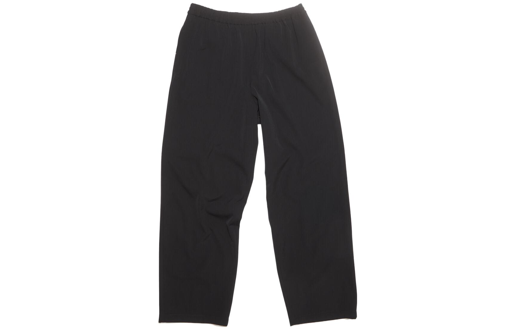 Order Acne Studios 黑色宽松版型休闲纯色长裤 BK0533-900