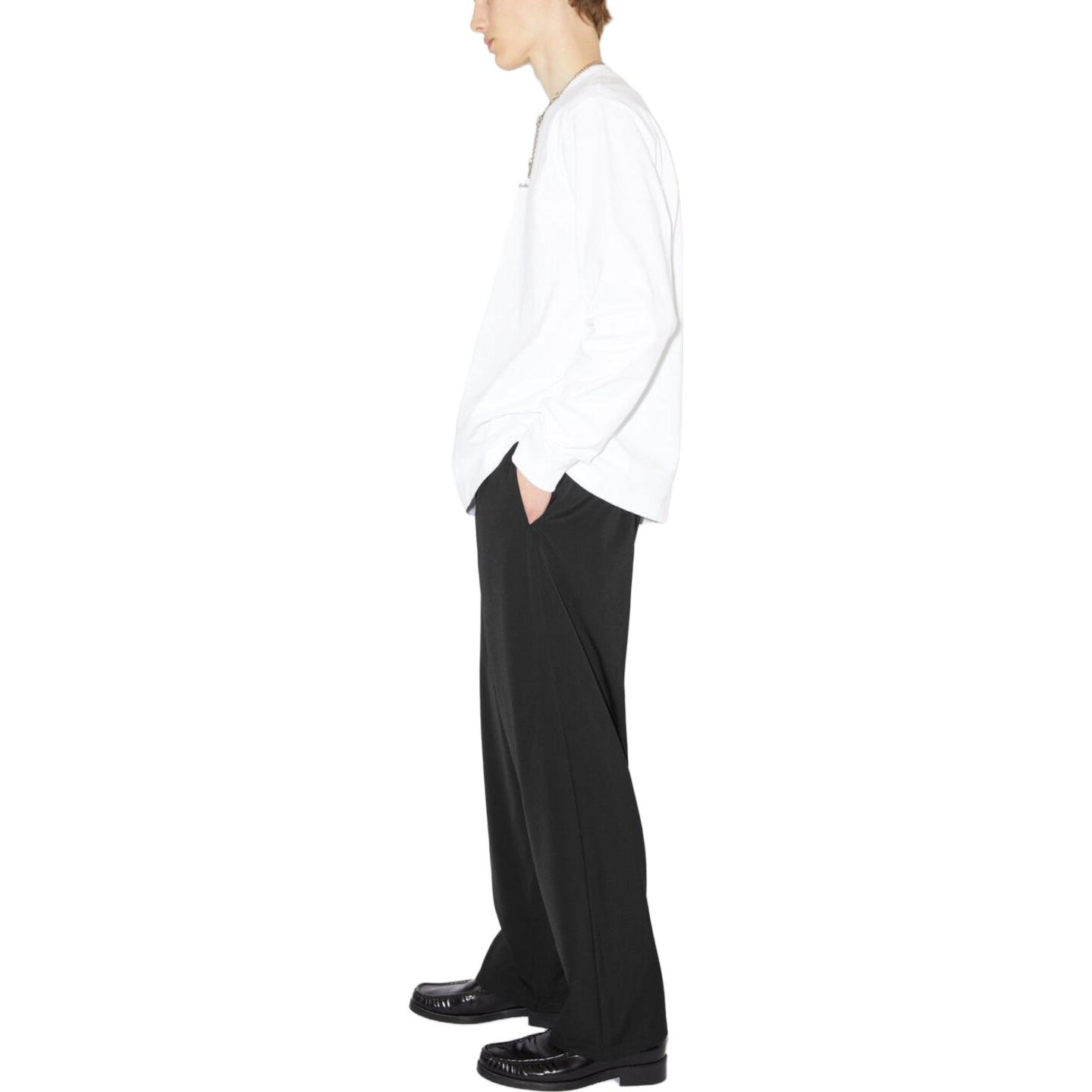 Purchase Acne Studios 黑色宽松版型休闲纯色长裤 BK0533-900