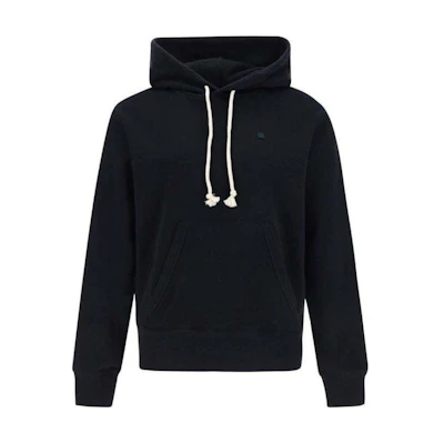 Acne Studios Black Solid Color Hoodie Pullover Sweatshirt CI0174-900
