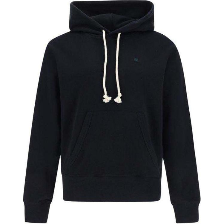 Order Acne Studios Sudadera Negra de Color Sólido con Capucha tipo Pullover CI0174-900