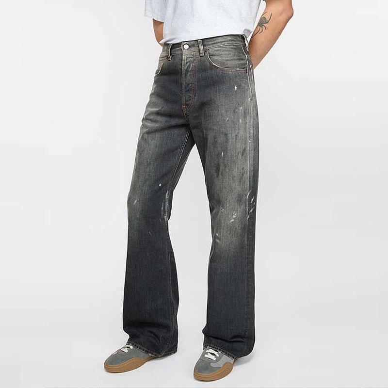 Acne Studios  Black Wide-Leg Painted Jeans 2024 Fall Winter Collection. B00393-900 圖 7