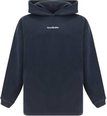 Acne Studios Blue Hoodie with Letter Print Long Sleeves. CI0170-900 Buy Acne Studios Blue Hoodie with Letter Print Long Sleeves. CI0170-900