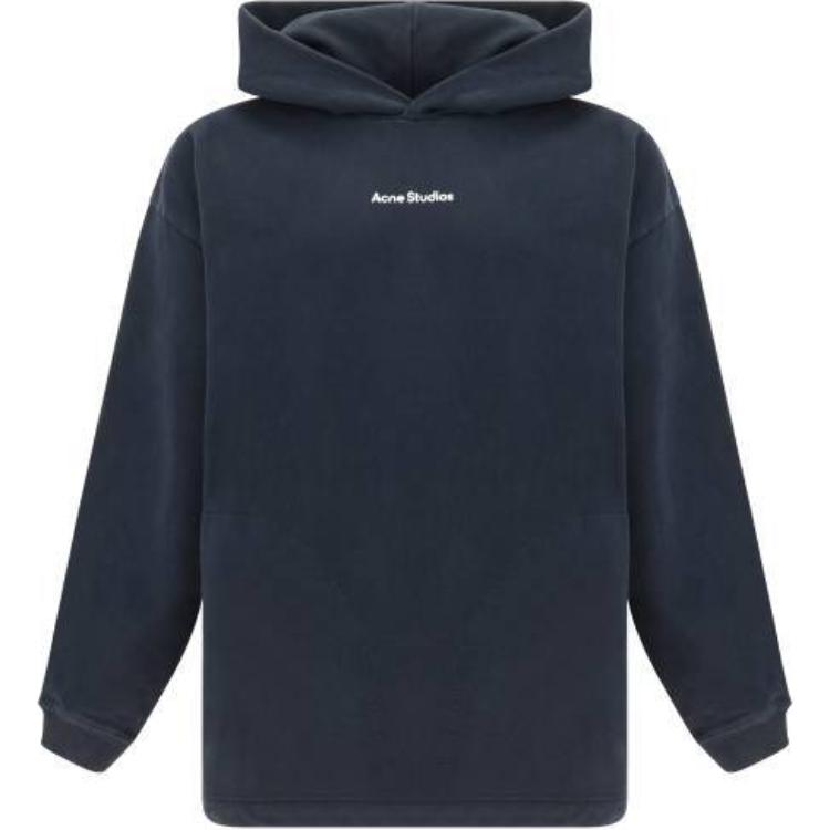 Order Acne Studios Sudadera Azul con Estampado de Letras y Mangas Largas. CI0170-900