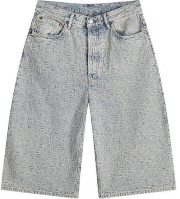 Acne Studios Distressed Zip Loose Denim Shorts Blue BE0156-BUF Order Acne Studios Distressed Zip Loose Denim Shorts Blue BE0156-BUF