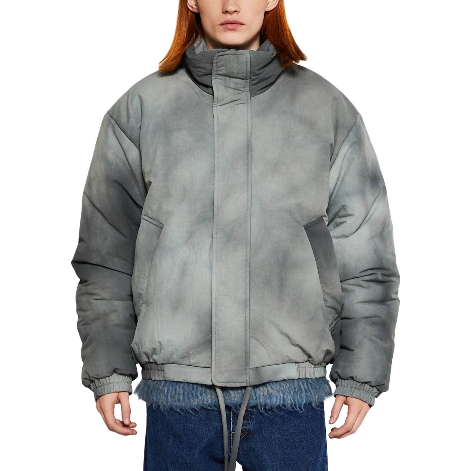 Purchase Acne Studios Jaket Longgar Kerah Standar Grafiti Abu-Abu. B90706-902