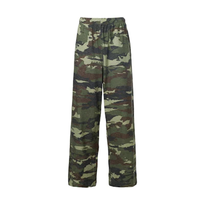 Acne Studios Green Camo Print Relaxed Straight-Leg Pants CK0106-AB6