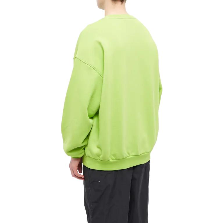 Shop Acne Studios绿色字母印花套头衫 BI0172-ABE