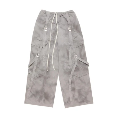 Acne Studios Grey Loose Fit Cargo Pants with Large Pockets. BK0638-DLH