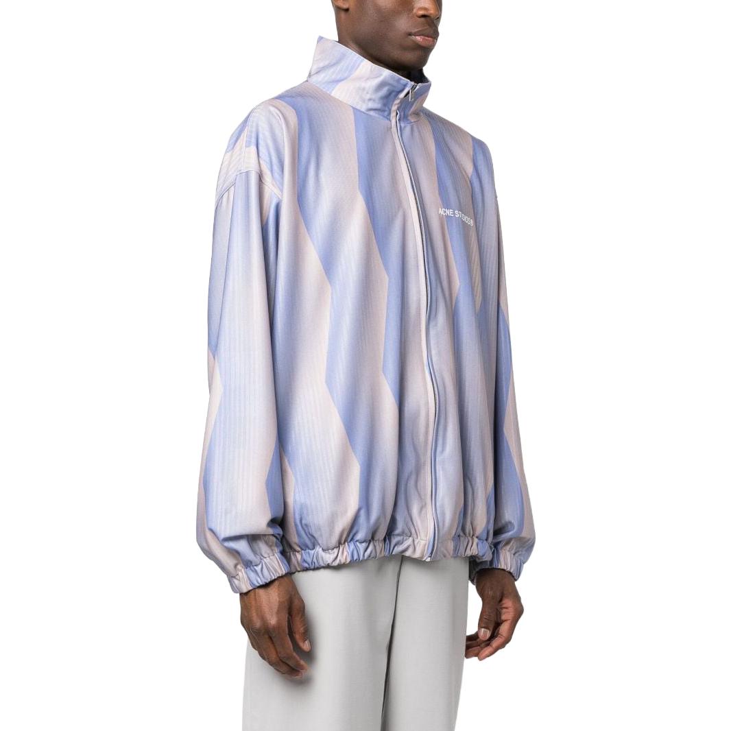 Purchase Acne Studios 高领宽松夹克 前标印花 浅蓝色. B90720-BUF