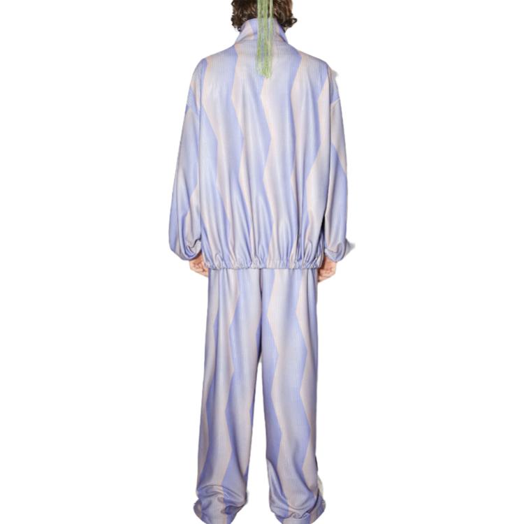 Details for Acne Studios 高领宽松夹克 前标印花 浅蓝色. B90720-BUF