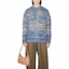 Lookbook Acne Studios Jacquard Pattern Crewneck Knit Sweater Deep Beige. B60302-DHK