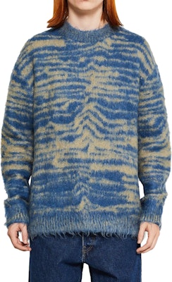 Acne Studios Jacquard Pattern Crewneck Knit Sweater Deep Beige. B60302-DHK Purchase Acne Studios Jacquard Pattern Crewneck Knit Sweater Deep Beige. B60302-DHK