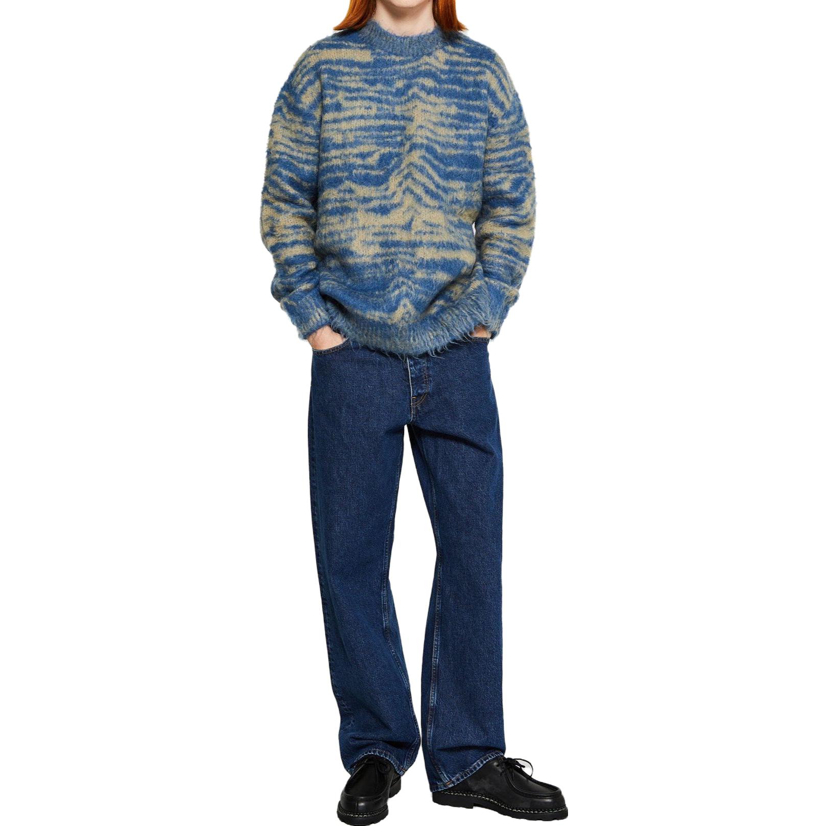 Details for Acne Studios 提花圖案圓領針織毛衣 深米色. B60302-DHK