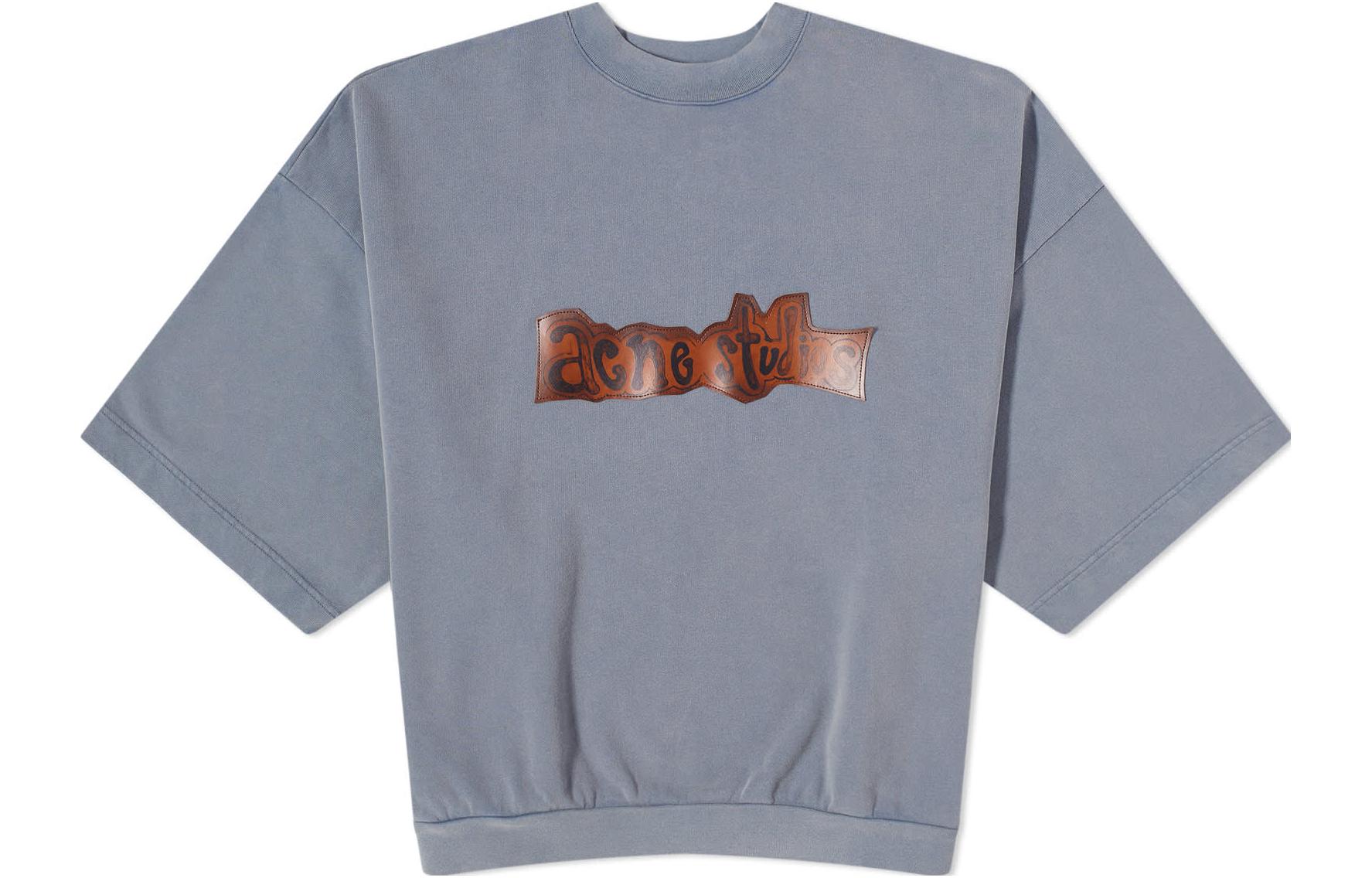 Acne Studios  Letter Print 3/4 Sleeve Crewneck T-Shirt. CI0139-822