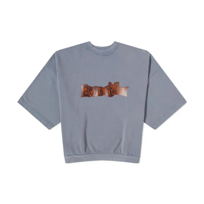 Acne Studios Letter Print 3/4 Sleeve Crewneck T-Shirt. CI0139-822