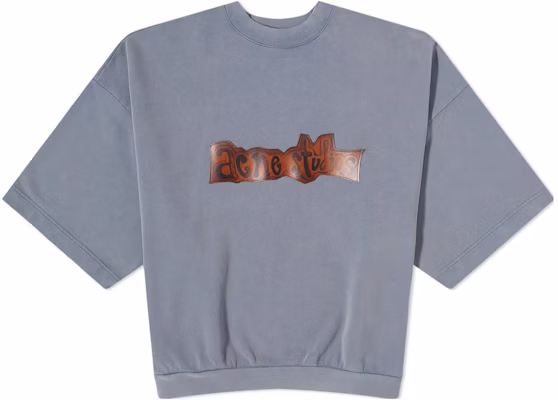 Acne Studios Kaos Crewneck Lengan 3/4 dengan Letter Print. CI0139-822 Order Acne Studios Kaos Crewneck Lengan 3/4 dengan Letter Print. CI0139-822