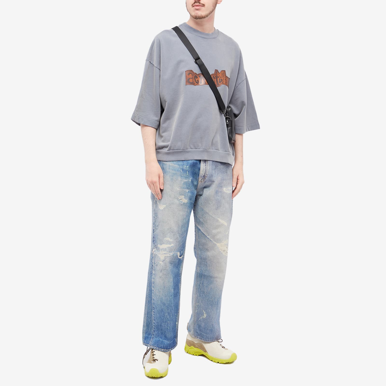 Lookbook Acne Studios 字母印花七分袖圆领T恤 CI0139-822