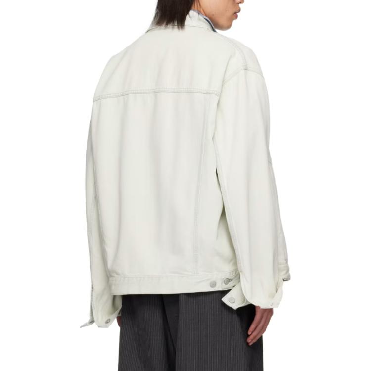 Lookbook Acne Studios  Light Blue Solid Color Button-Up Collar Jacket. C90175-228