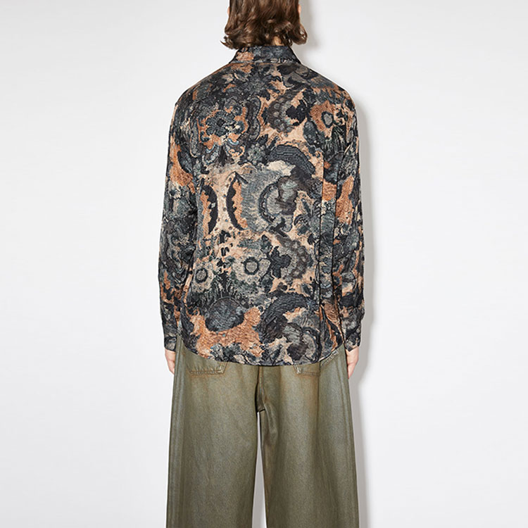 Shop Acne Studios 長袖單排扣襯衫 BB0536-AMX