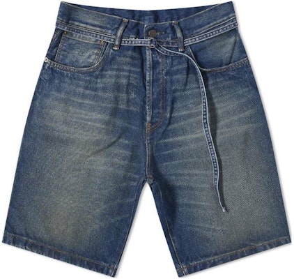 Acne Studios Loose Fit Straight Denim Shorts Blue BE0136-863 Buy Acne Studios Loose Fit Straight Denim Shorts Blue BE0136-863