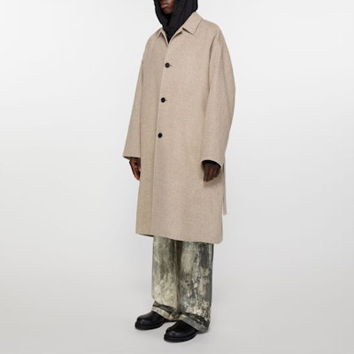 Acne Studios Loose Houndstooth Button Coat Coklat Terang B90751-DKN Purchase Acne Studios Loose Houndstooth Button Coat Coklat Terang B90751-DKN