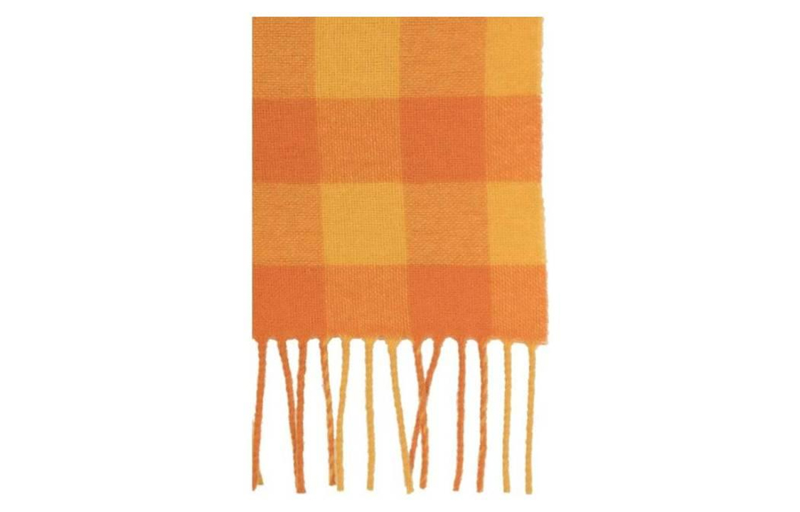 Acne Studios  Multicolor Letter Knit Scarf in Orange. CA0262CR8