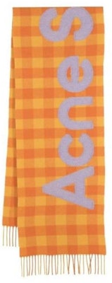 Acne Studios 多色字母針織圍巾 - 橘色。 CA0262CR8 Lookbook Acne Studios 多色字母針織圍巾 - 橘色。 CA0262CR8