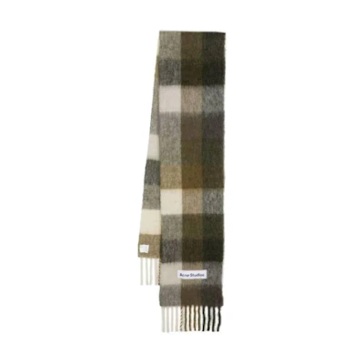 Acne Studios Multicolor Wool Scarf with English Letter Logo. CA0084SCAR000115DID