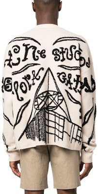 Acne Studios Suéter Crewneck Blanco Roto con Estampado de Letras. B60297-CTI Purchase Acne Studios Suéter Crewneck Blanco Roto con Estampado de Letras. B60297-CTI