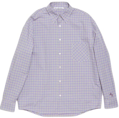 Acne Studios 藍黃格紋寬鬆襯衫扣襯衫 BB0597-DP4 Order Acne Studios 藍黃格紋寬鬆襯衫扣襯衫 BB0597-DP4