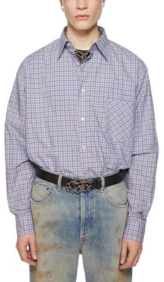 Acne Studios 藍黃格紋寬鬆襯衫扣襯衫 BB0597-DP4 Lookbook Acne Studios 藍黃格紋寬鬆襯衫扣襯衫 BB0597-DP4