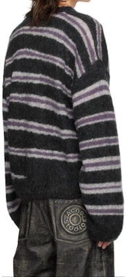 Acne Studios Oversized Striped Pullover Sweater Grey. B60315-DRI Details for Acne Studios Oversized Striped Pullover Sweater Grey. B60315-DRI