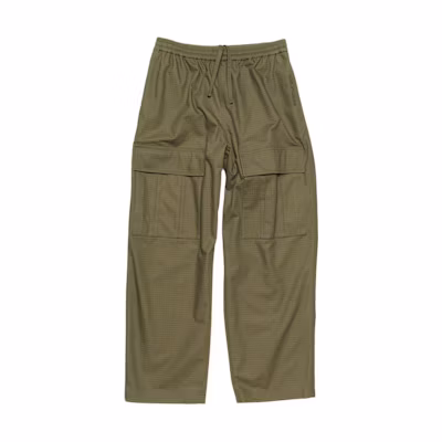 Acne Studios Plaid Faded Lace-Up Cargo Pants Olive Green. BK0560-AB7