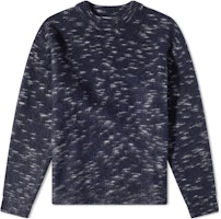 Acne Studios Polka Dot Print Crewneck Sweater Blue B60264-D98 Acne Studios Polka Dot Print Crewneck Sweater Blue B60264-D98