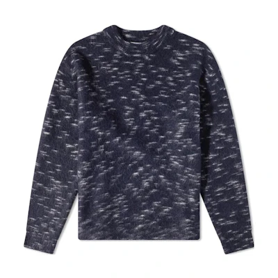 Acne Studios Polka Dot Print Crewneck Sweater Blue B60264-D98