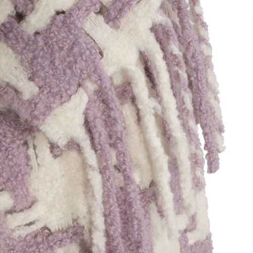 Acne Studios  Purple Checkered Pattern Wool Scarf. CA0153 圖 4