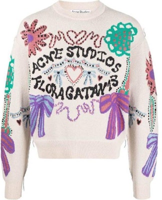 アクネ ストゥディオズ リラックスフィット 刺繍文字入りクルーネックスウェット。 B60261-BRH Order アクネ ストゥディオズ リラックスフィット 刺繍文字入りクルーネックスウェット。 B60261-BRH