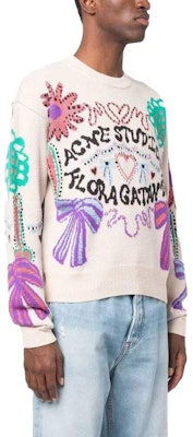 アクネ ストゥディオズ リラックスフィット 刺繍文字入りクルーネックスウェット。 B60261-BRH Shop アクネ ストゥディオズ リラックスフィット 刺繍文字入りクルーネックスウェット。 B60261-BRH