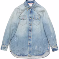 Order Acne Studios 淡藍色寬鬆牛仔襯衫 雙口袋款 CB0070-228